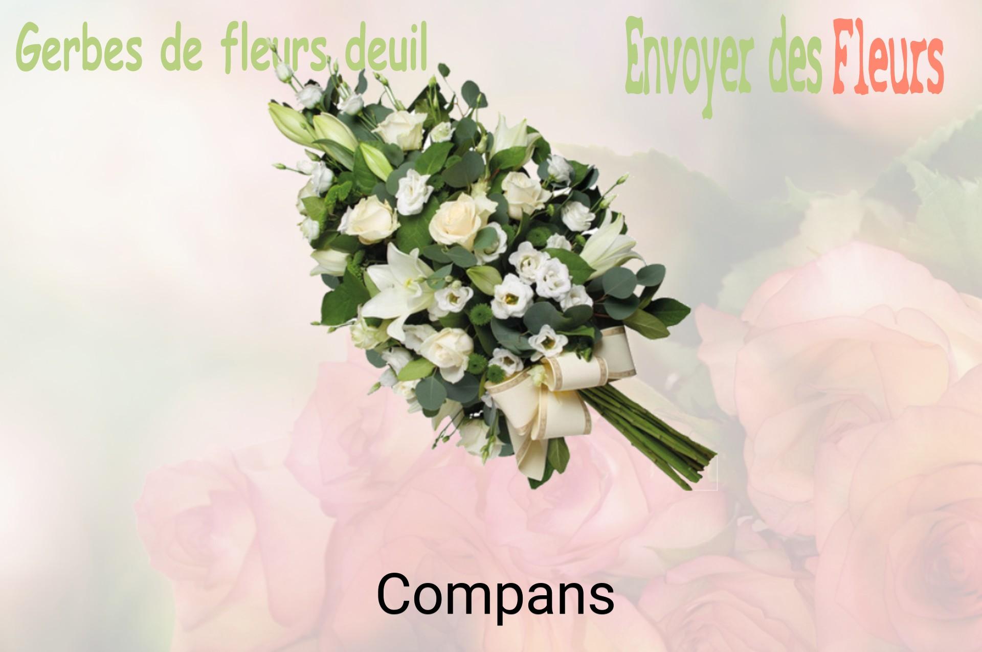 Gerbe de fleurs de deuil livrée à Compans